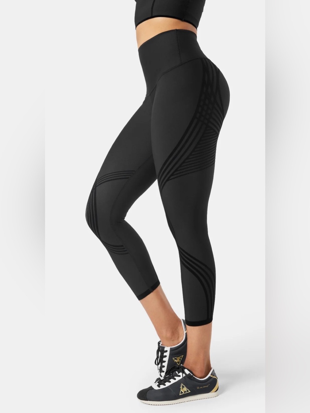 High-Waist Black Sculpting Leggings